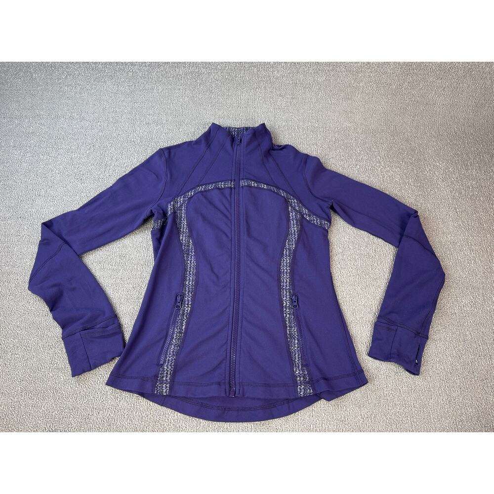 Lululemon Define Jacket‎ Dense Purple Ziggy Wee Caspian Size 10
